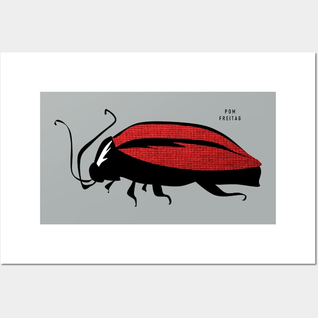 Big beetle : Wall Art by Annie Pom Freitag